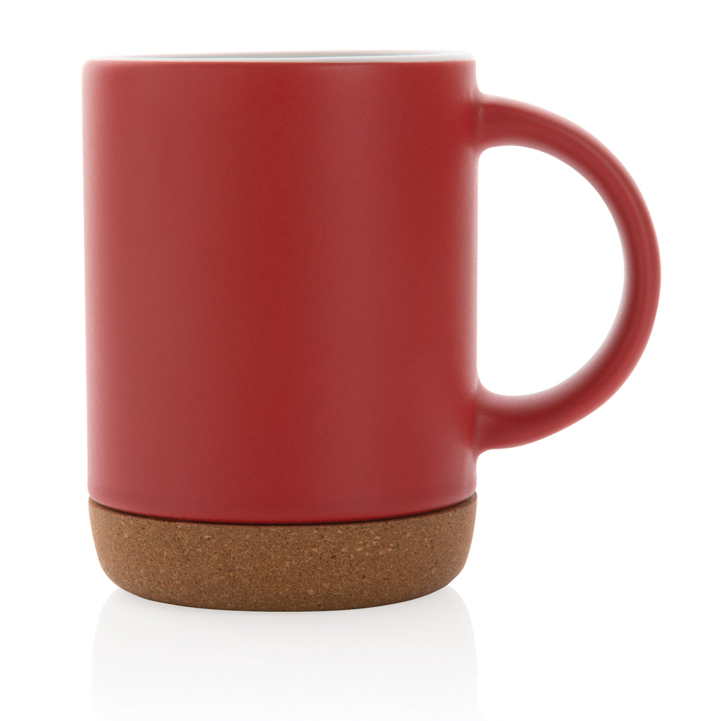 Keramische mok met kurken bodem 280 ml