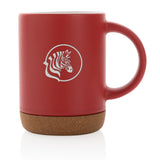 Keramische mok met kurken bodem 280 ml