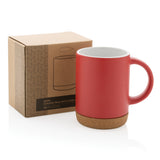 Keramische mok met kurken bodem 280 ml