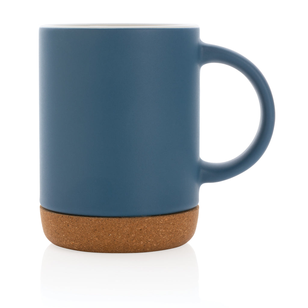 Keramische mok met kurken bodem 280 ml