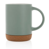 Keramische mok met kurken bodem 280 ml
