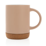 Keramische mok met kurken bodem 280 ml