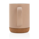Keramische mok met kurken bodem 280 ml