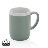 Keramische mok met witte rand 300 ml.