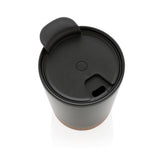 GRS gerecycled PP en roestvrijstalen kurk koffiebeker