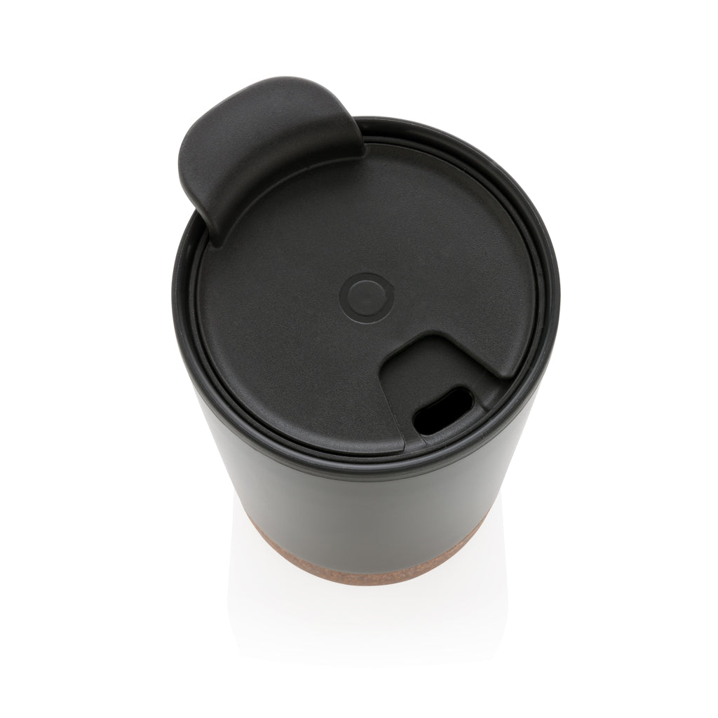 GRS gerecycled PP en roestvrijstalen kurk koffiebeker