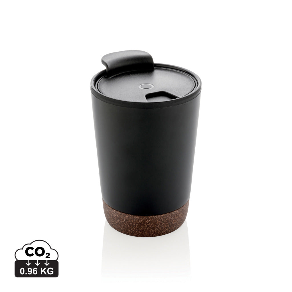 GRS gerecycled PP en roestvrijstalen kurk koffiebeker