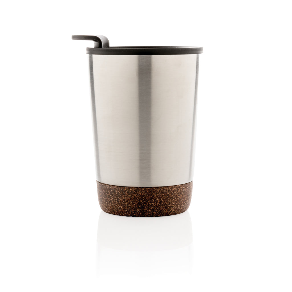 GRS gerecycled PP en roestvrijstalen kurk koffiebeker