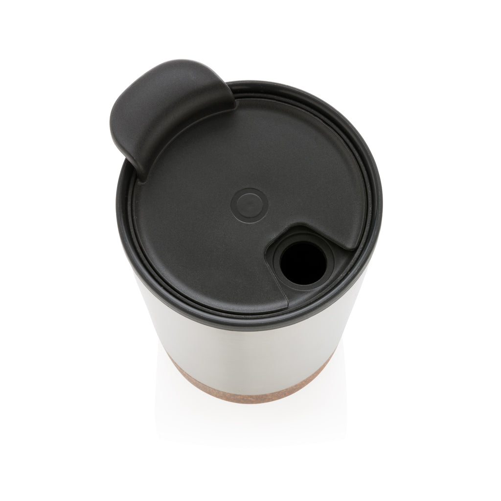 GRS gerecycled PP en roestvrijstalen kurk koffiebeker