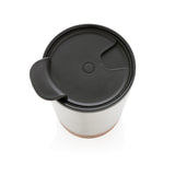 GRS gerecycled PP en roestvrijstalen kurk koffiebeker