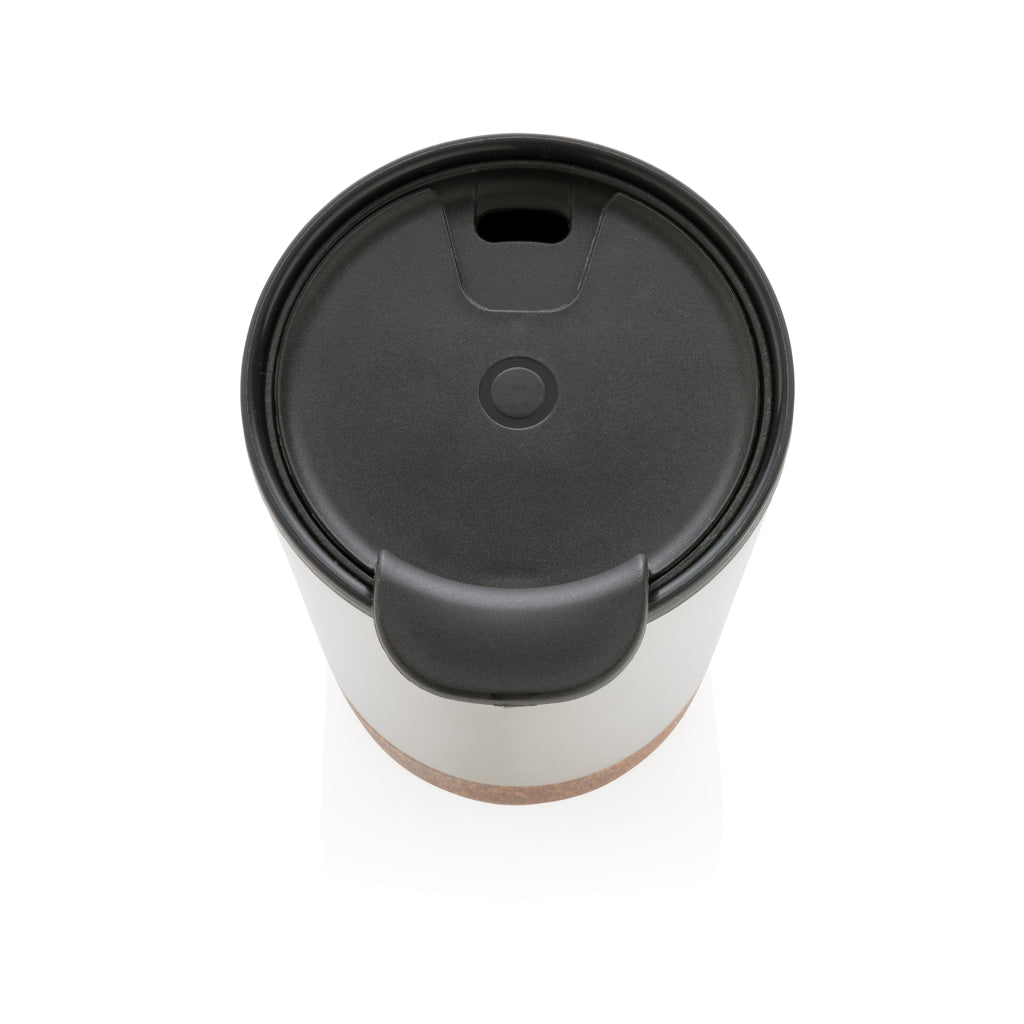 GRS gerecycled PP en roestvrijstalen kurk koffiebeker