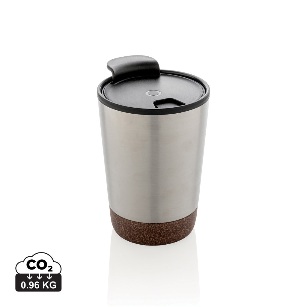 GRS gerecycled PP en roestvrijstalen kurk koffiebeker