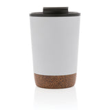 GRS gerecycled PP en roestvrijstalen kurk koffiebeker