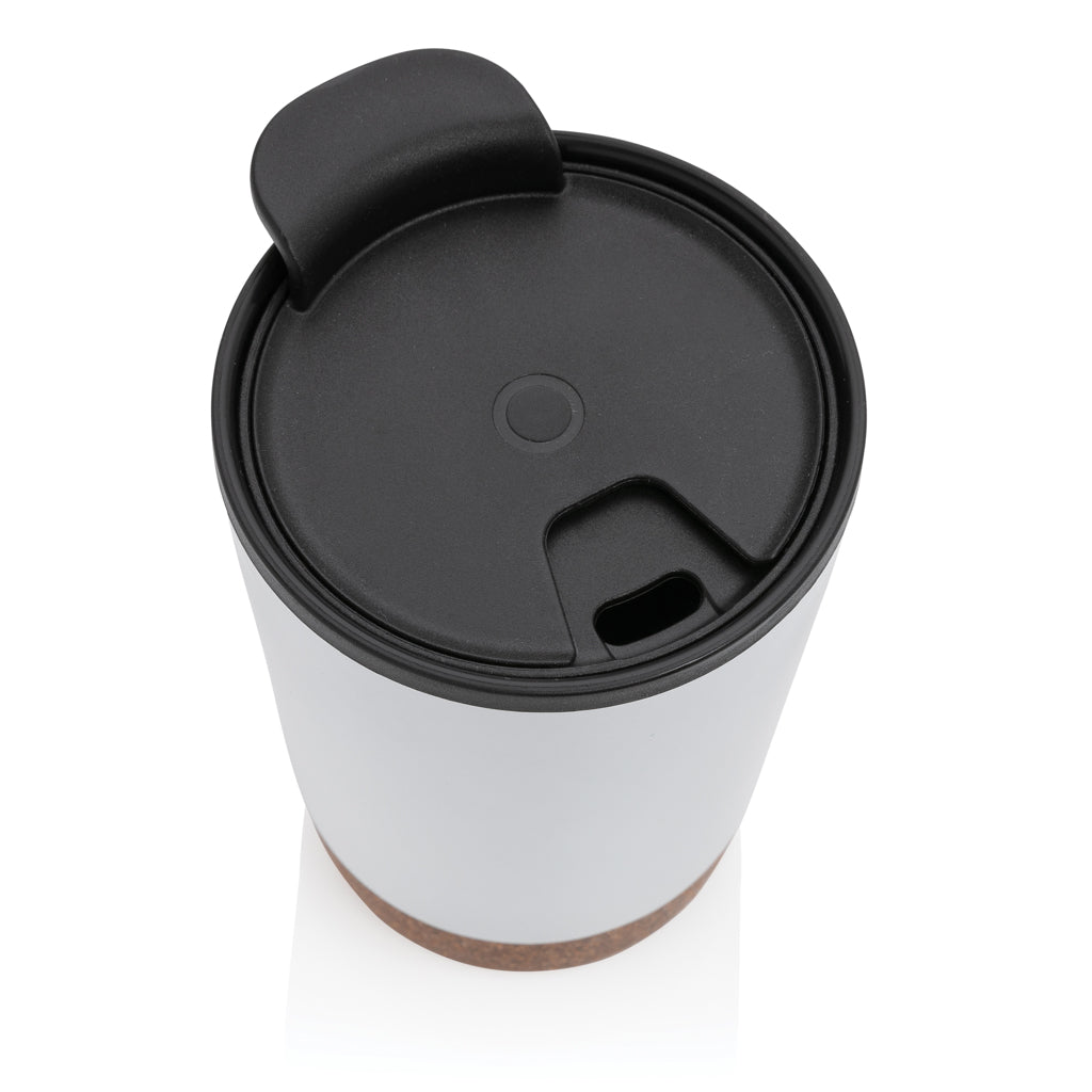 GRS gerecycled PP en roestvrijstalen kurk koffiebeker