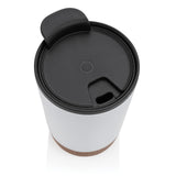 GRS gerecycled PP en roestvrijstalen kurk koffiebeker