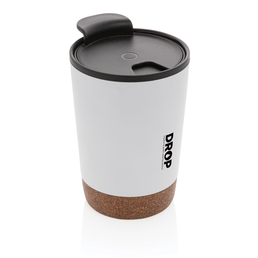 GRS gerecycled PP en roestvrijstalen kurk koffiebeker