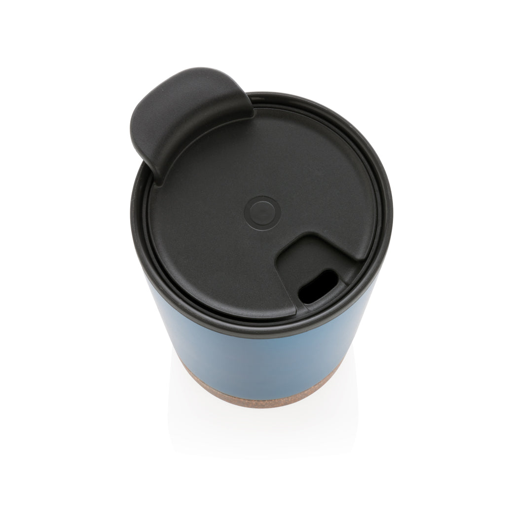 GRS gerecycled PP en roestvrijstalen kurk koffiebeker