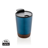 GRS gerecycled PP en roestvrijstalen kurk koffiebeker