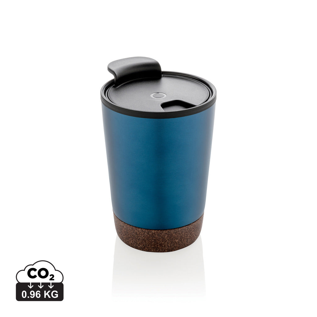 GRS gerecycled PP en roestvrijstalen kurk koffiebeker