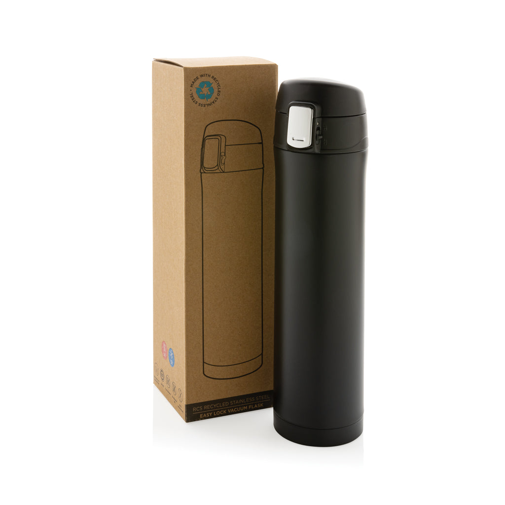 RCS gerecycled roestvrijstalen easy lock thermosfles