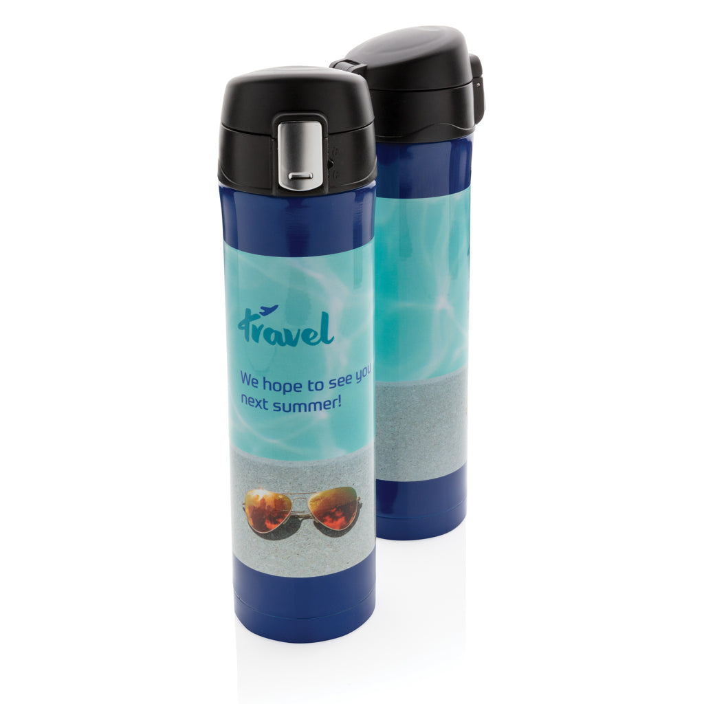 RCS gerecycled roestvrijstalen easy lock thermosfles