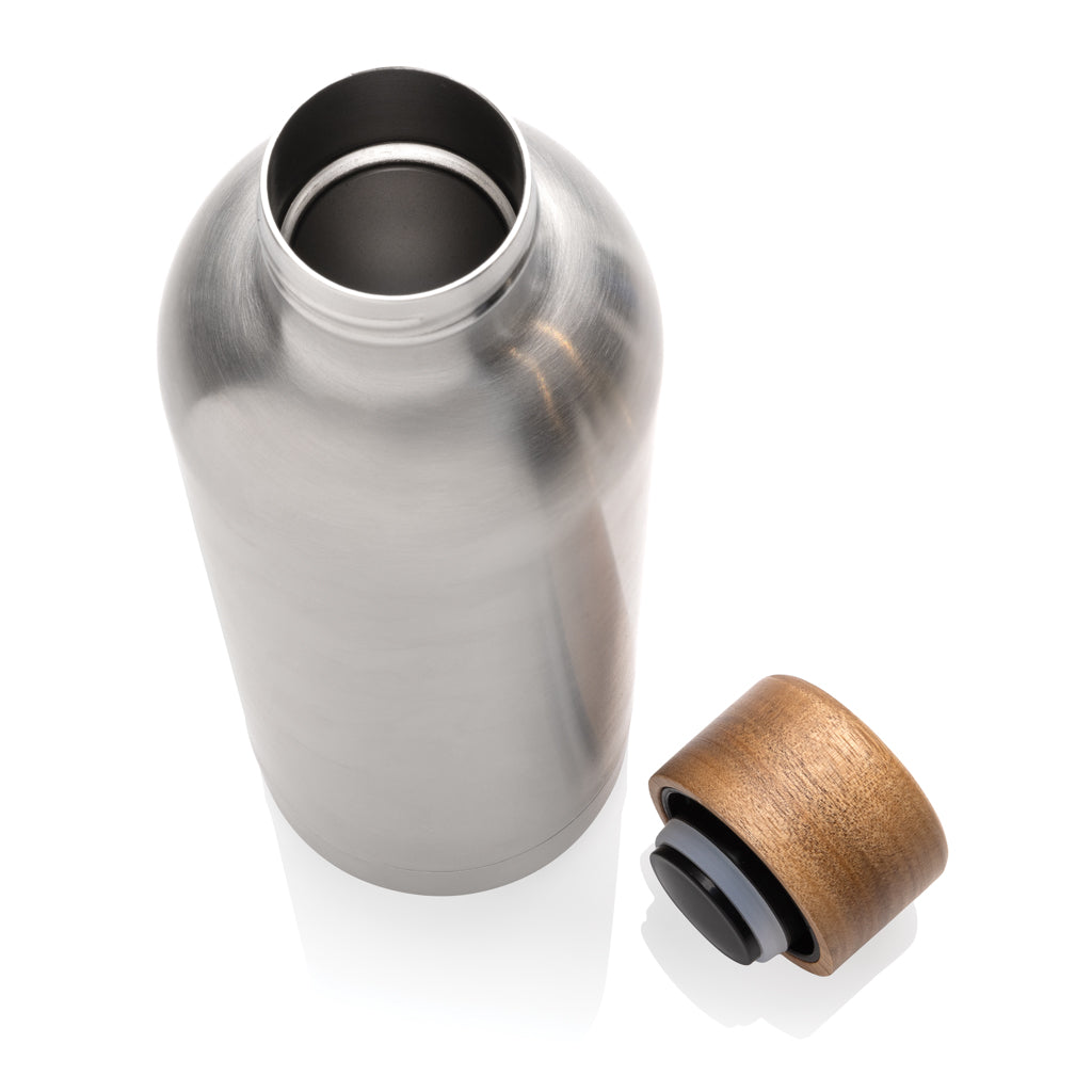 Wood RCS-gecertificeerde gerecycled rvs vacuümfles