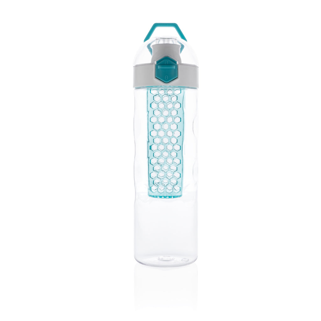 Honeycomb afsluitbare lekvrije waterfles met infuser