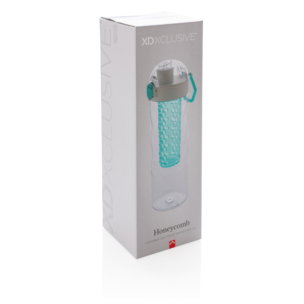 Honeycomb afsluitbare lekvrije waterfles met infuser