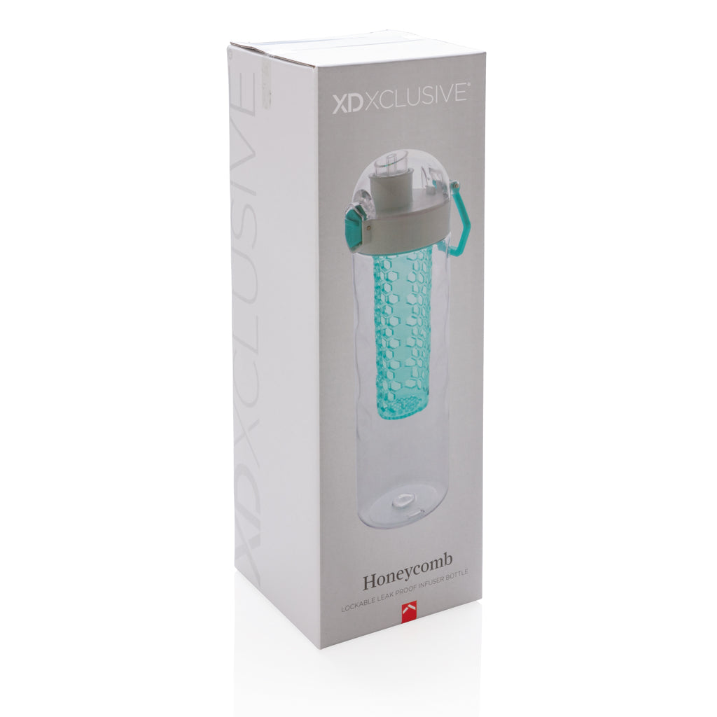 Honeycomb afsluitbare lekvrije waterfles met infuser