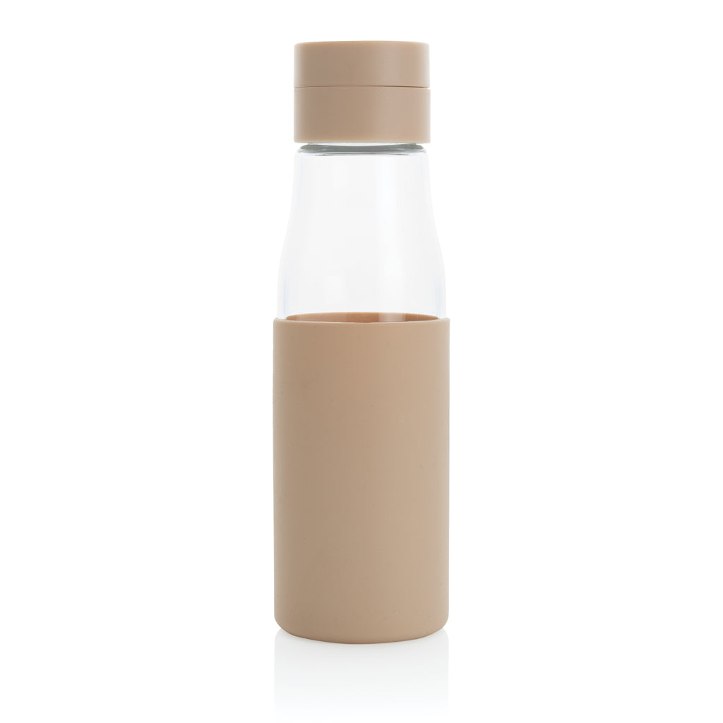 Ukiyo glazen hydratatie-trackingfles met sleeve