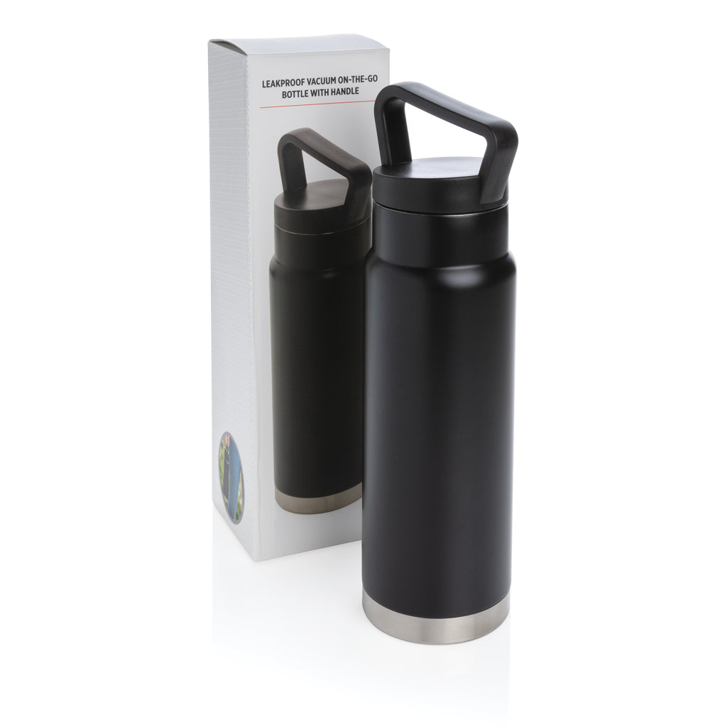Lekvrije vacuümfles on-the-go met handvat