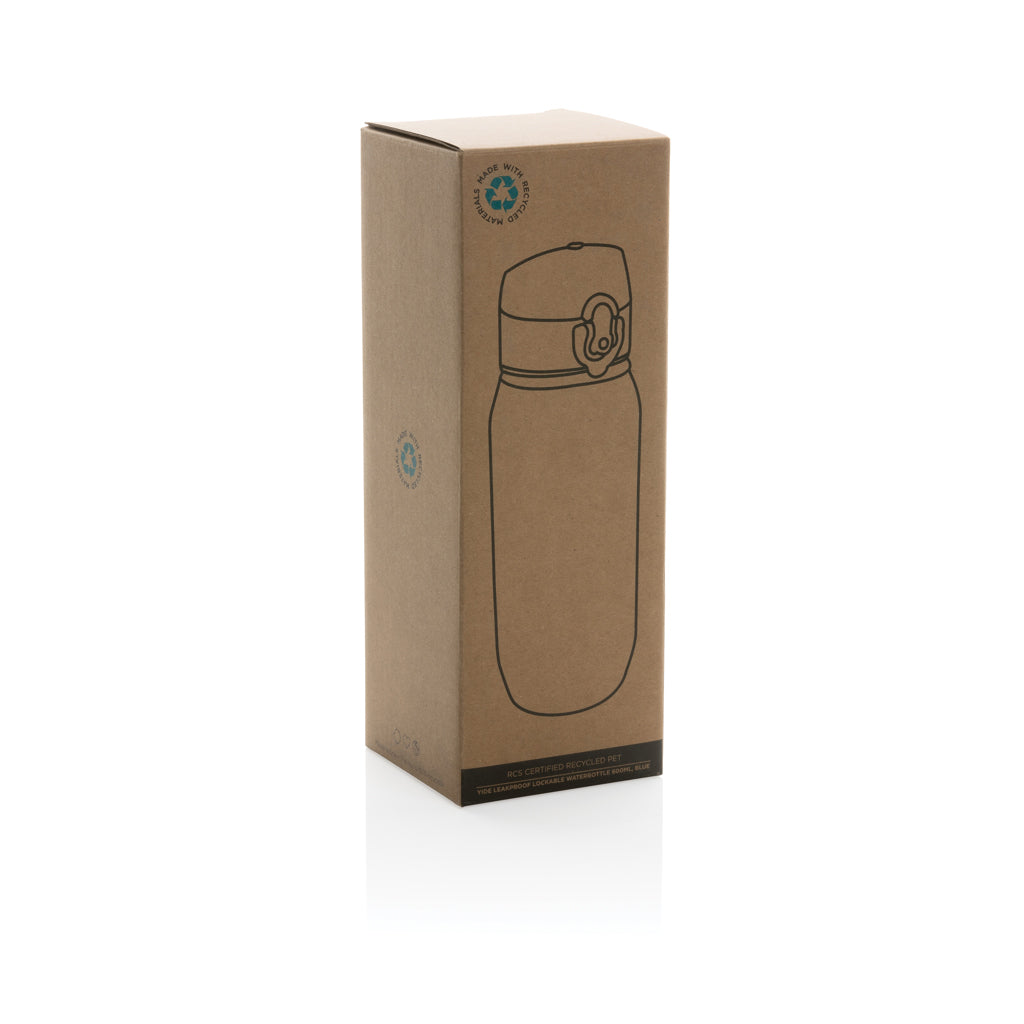 Yide RCS Gerecyclede PET lekvrije afsluitbare fles 600ml