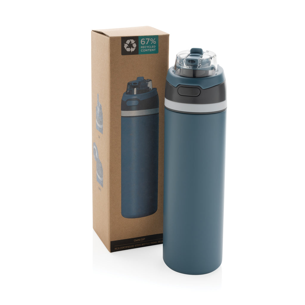 Omni Sip RCS Recycled RVS waterfles 720ML