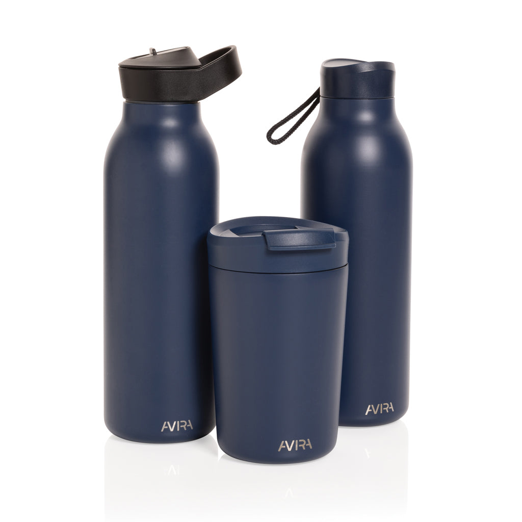 Avira Ara RCS recycled staal fliptop water fles 500ML