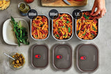 Black+Blum Mealprep Box Set 3 stuks Klein, Middel, Groot