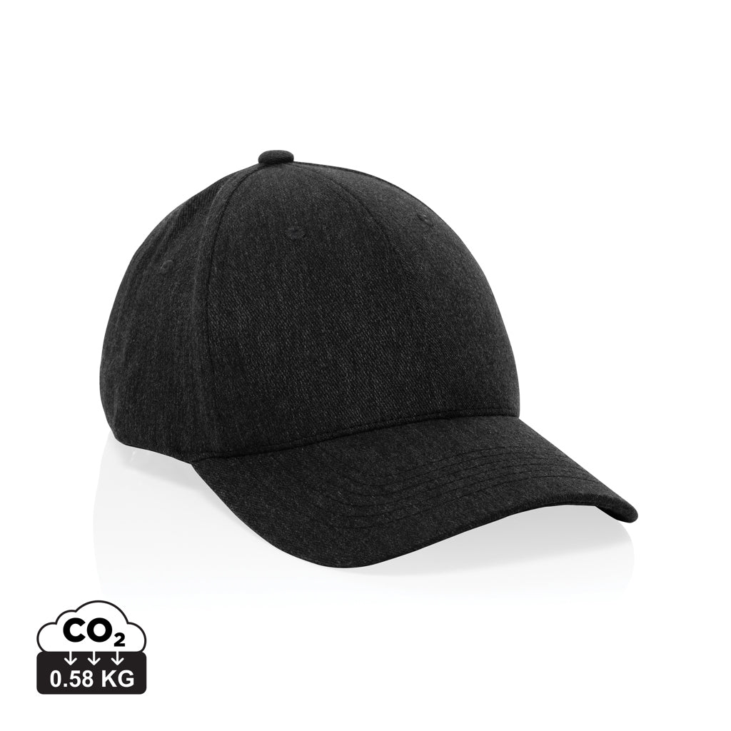 Milo AWARE™ recycled heather 6 paneel cap 200gr