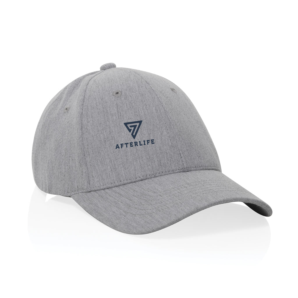 Milo AWARE™ recycled heather 6 paneel cap 200gr