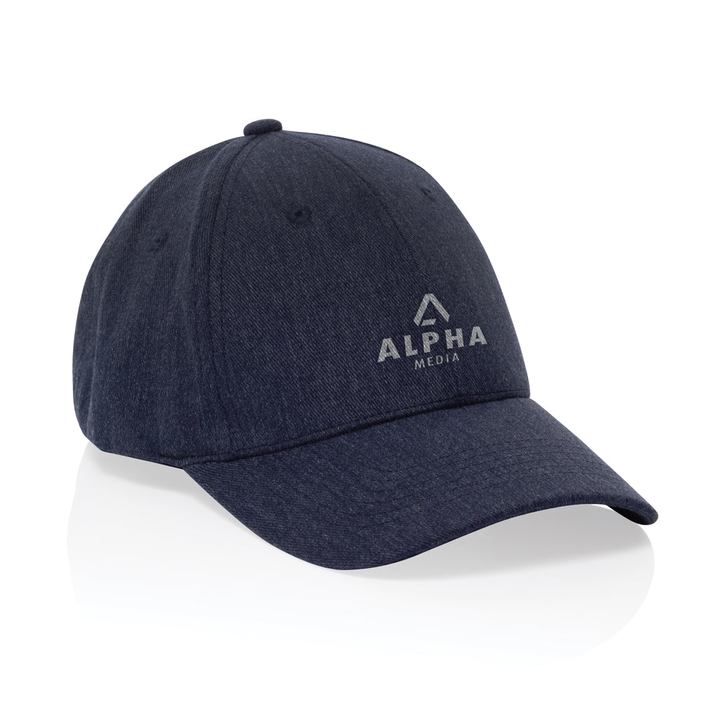 Milo AWARE™ recycled heather 6 paneel cap 200gr