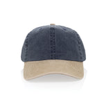 BEAU AWARE™ Washed 6 panel 270gsm cotton twill two tone cap