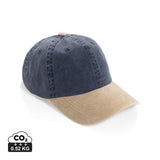 BEAU AWARE™ Washed 6 panel 270gsm cotton twill two tone cap