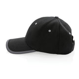 Impact AWARE™ 6 panel 280gr recycled katoen cap met bies