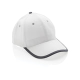 Impact AWARE™ 6 panel 280gr recycled katoen cap met bies