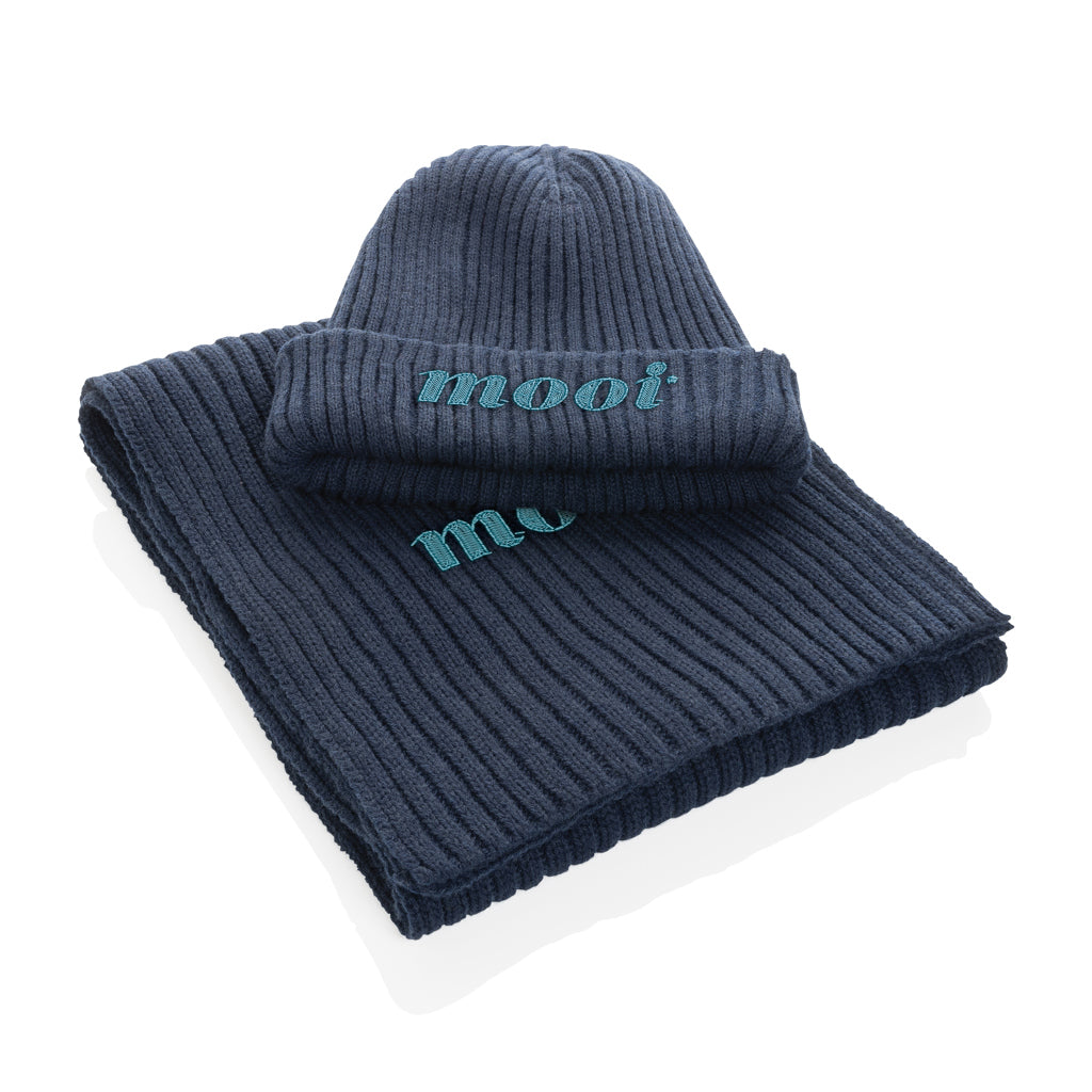 Impact AWARE™ Polylana® dubbel gebreide sjaal 180x25cm
