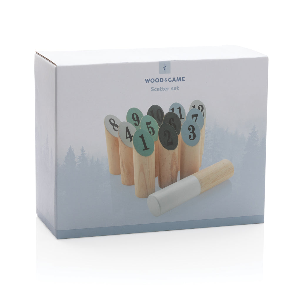 Houten werp set