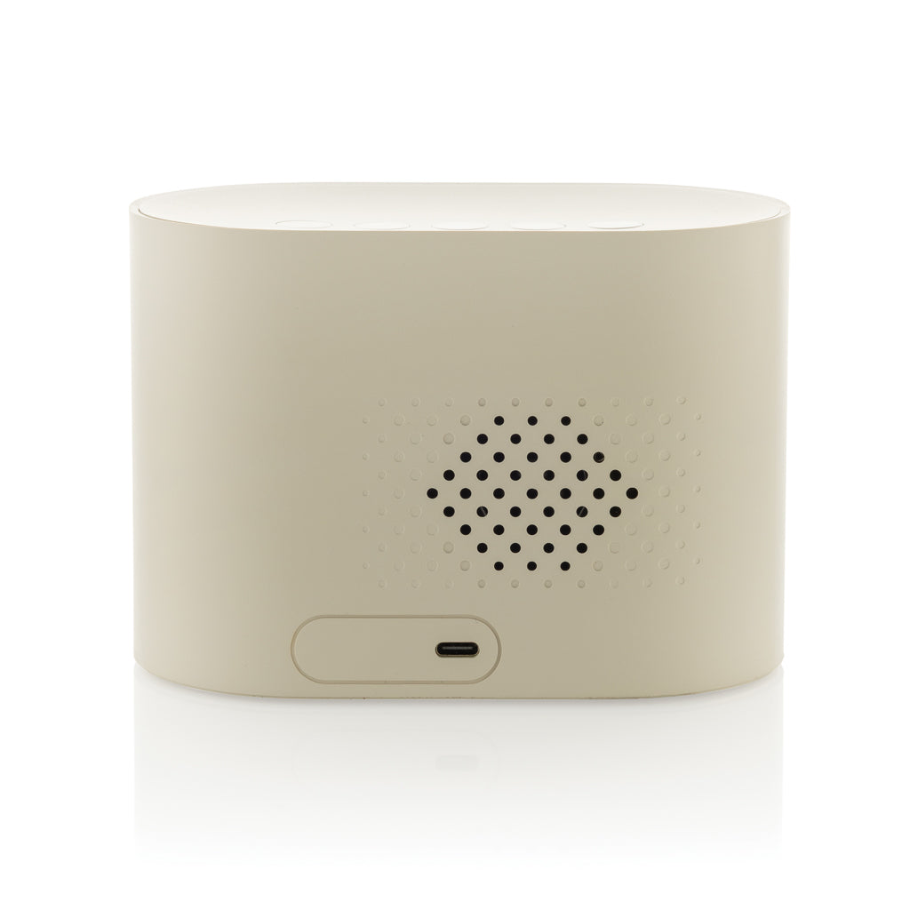 LumaRise RCS gerecycled plastic wekker met witte ruis