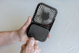 Aervina RCS rplastic herlaadbare bureauventilator