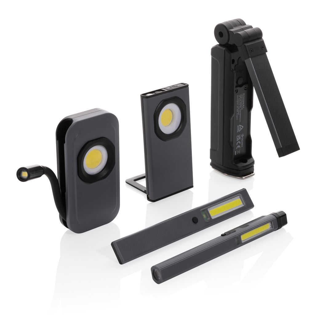 Gear X RCS rplastic USB-oplaadbaar zakformaat werklamp