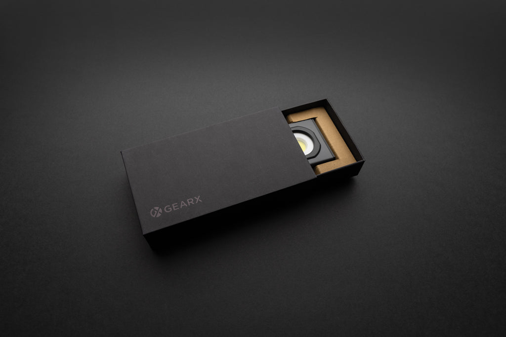 Gear X RCS rplastic USB-oplaadbaar zakformaat werklamp