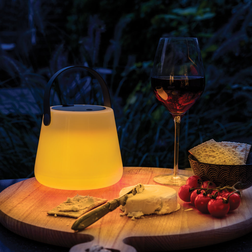 Solar Glow RCS gerecycled plastic USB-oplaadbare buitenlamp
