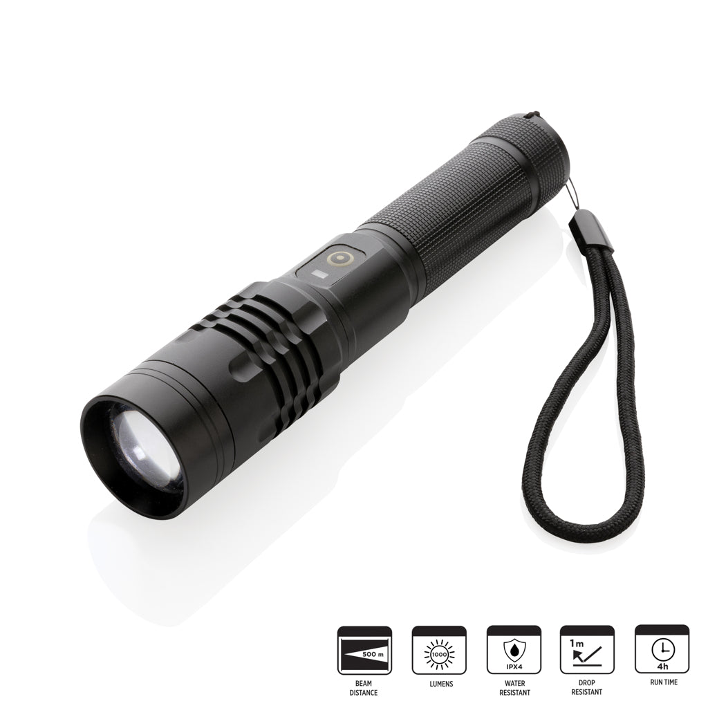 Gear X USB oplaadbare zaklamp
